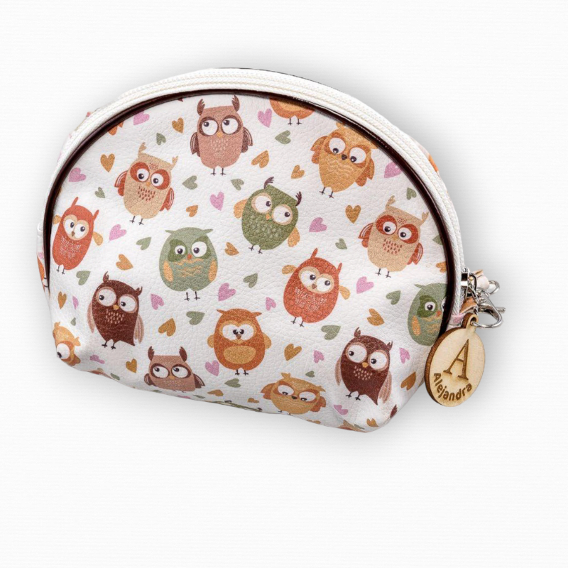 NECESER BÚHOS SÍMIL PIEL CON CORREA