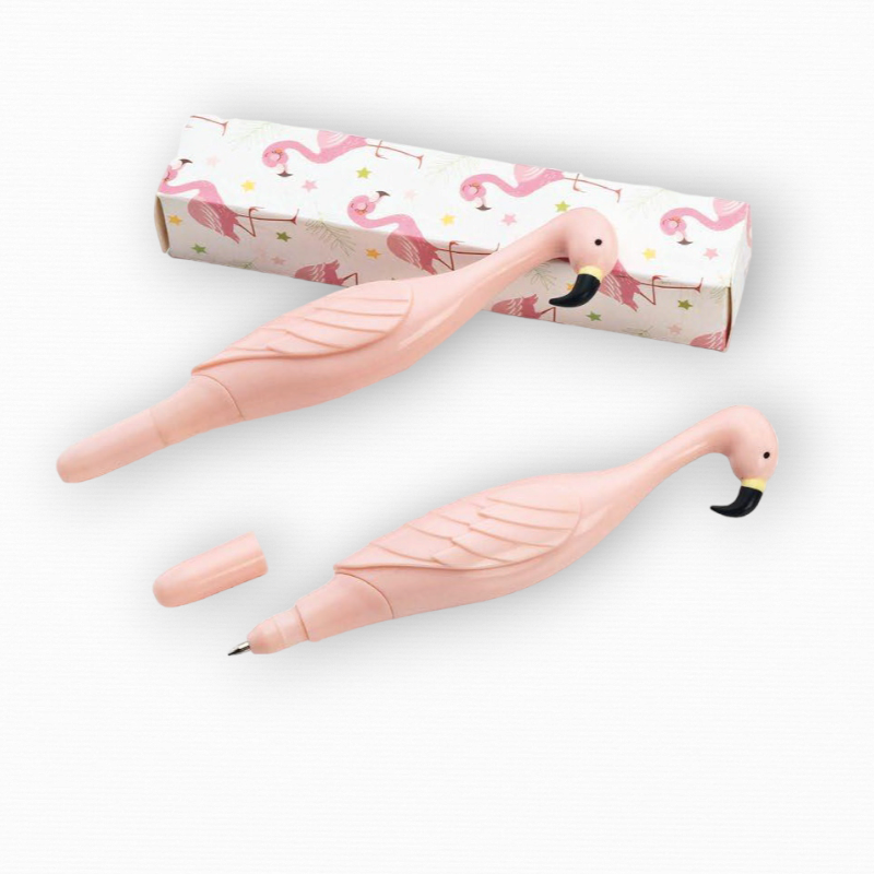 BOLÍGRAFO FLAMENCO CON CAJA DE REGALO