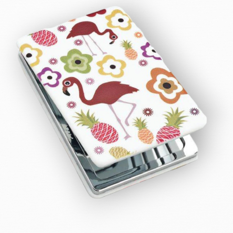 ESPEJO DOBLE FLAMENCOS RELIEVE