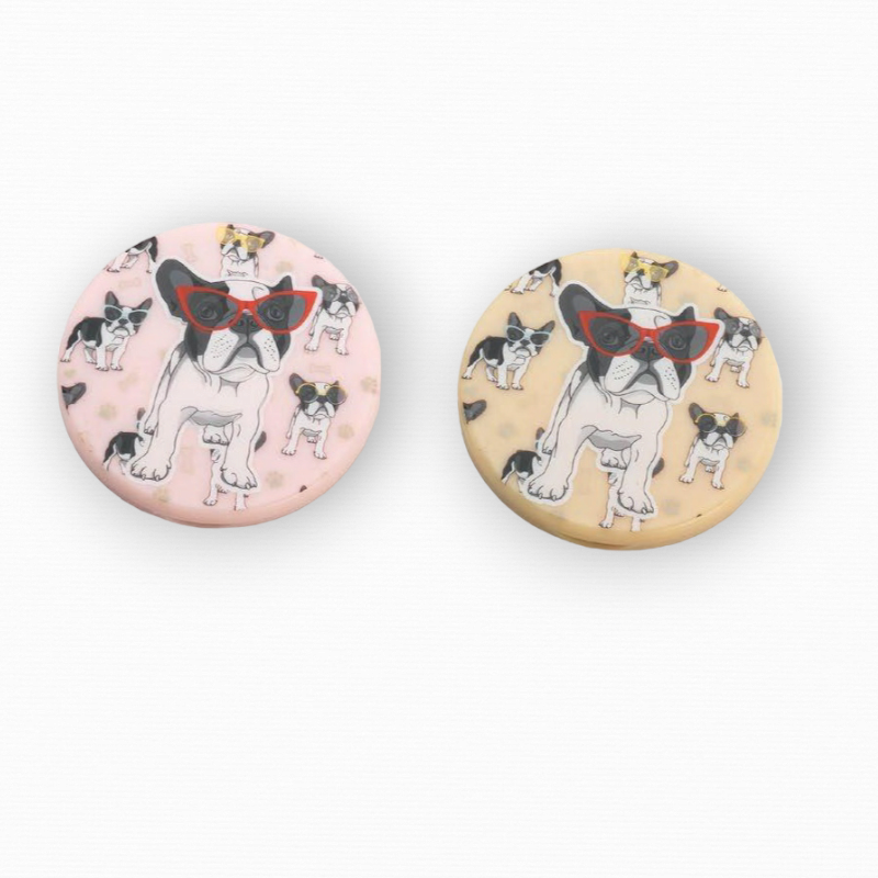 ESPEJO DOBLE PERROS CON GAFAS SURTIDO