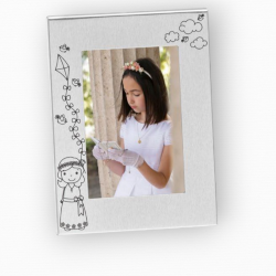 PORTAFOTOS METAL NIÑA COMUNIÓN