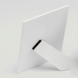 PORTAFOTOS MADERA PERSONALIZADO CON FOTO IMPRESA COMUNIÓN LETRAS ROSAS