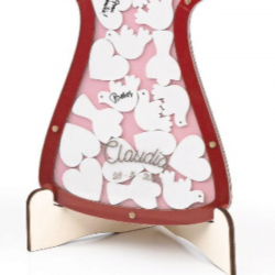 GRABACIÓN ESPECIAL PARA CORAZÓN DESEOS, CÁLIZ, LIBRO DE FIRMAS, TRAJECITO Y LUNA