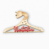 PERCHA UNICORNIO MADERA NOMBRE METACRILATO FUCSIA PERSONALIZADA FECHA