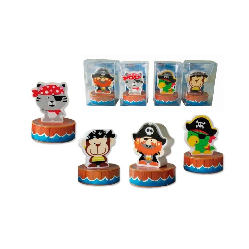 SACAPUNTAS + BORRADOR PIRATAS