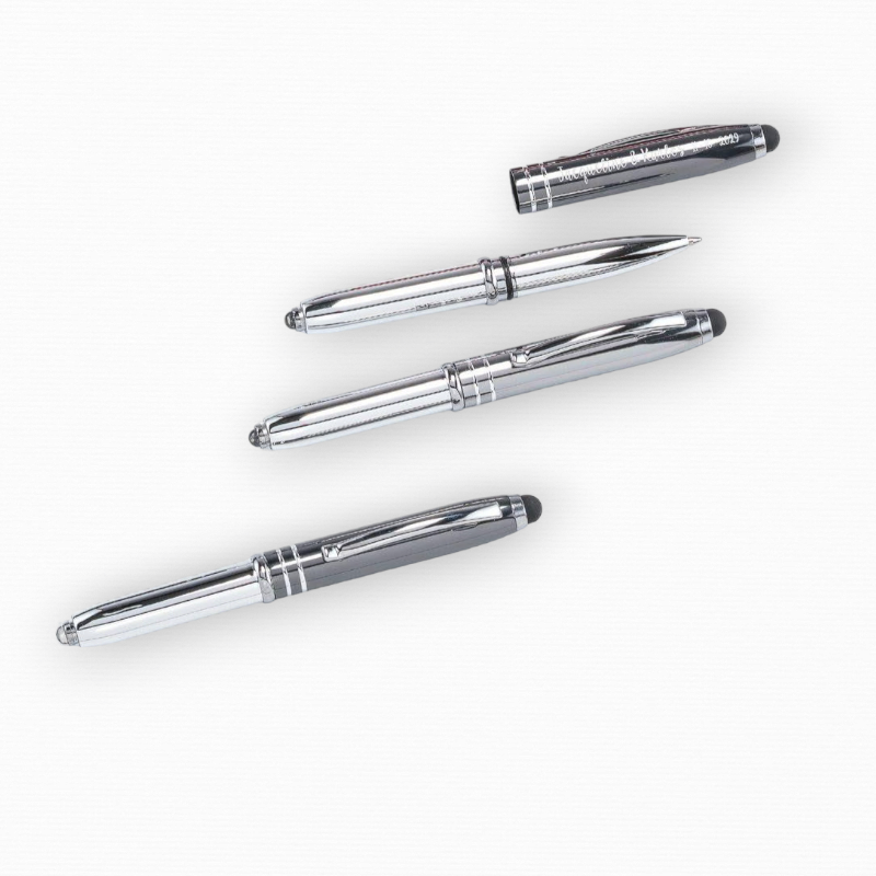 BOLI ALUMINIO CON LINTERNA Y PUNTERO TÁCTIL