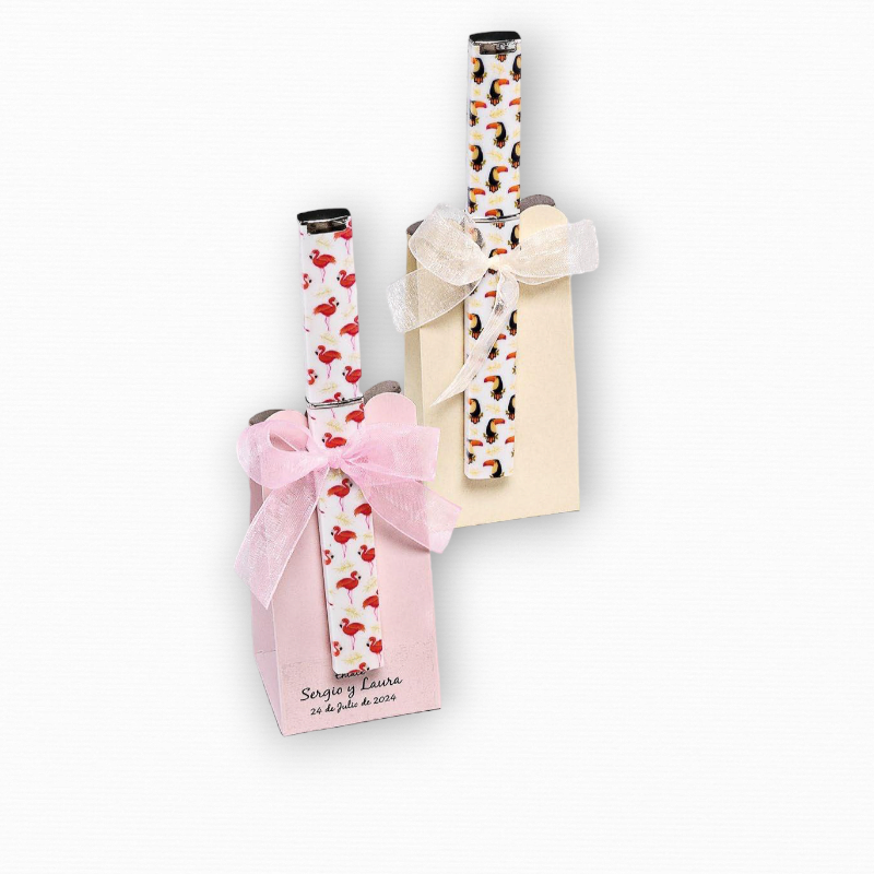 LIMA DE UÑAS CRISTAL AVES CON CAJA TRES CARAMELOS CHOCOLATE