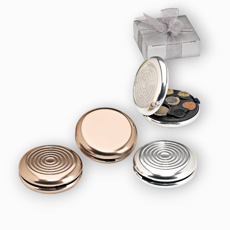 MONEDERO ALUMINIO ORGANIZADOR DE MONEDAS