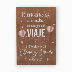 CARTEL MADERA DECORACIÓN...