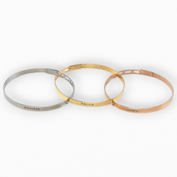 PULSERA ACERO TRES COLORES CON BOLSA