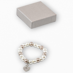 PULSERA PERLAS BICOLOR...