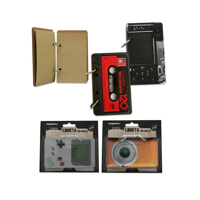 LIBRETA KRAFT CON ANILLAS RETRO