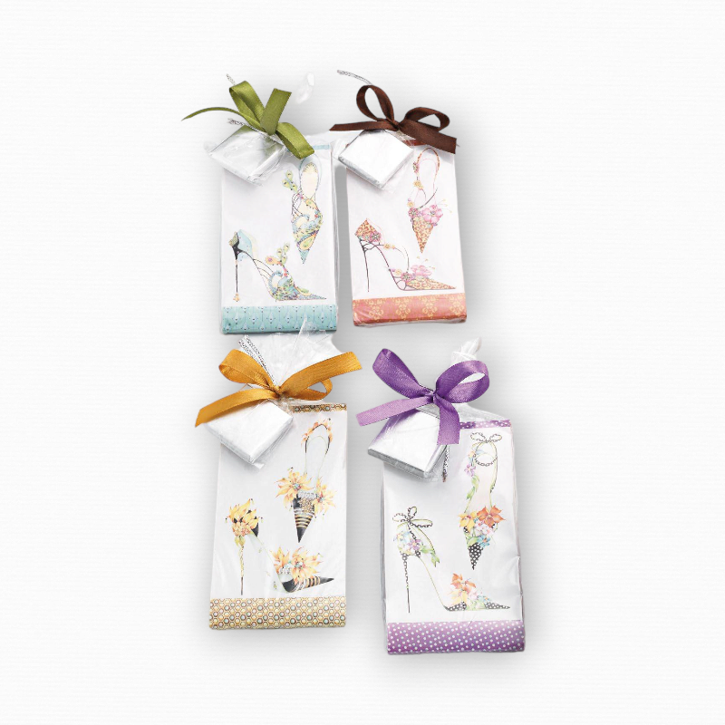 SET 5 LIMAS DE UÑAS CON BOLSA BOMBÓN Y LAZO