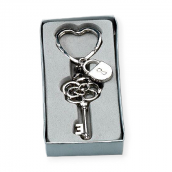 LLAVERO LLAVE FLOR CANDADO