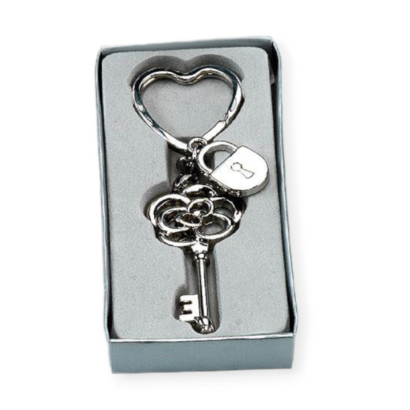 LLAVERO LLAVE FLOR CANDADO