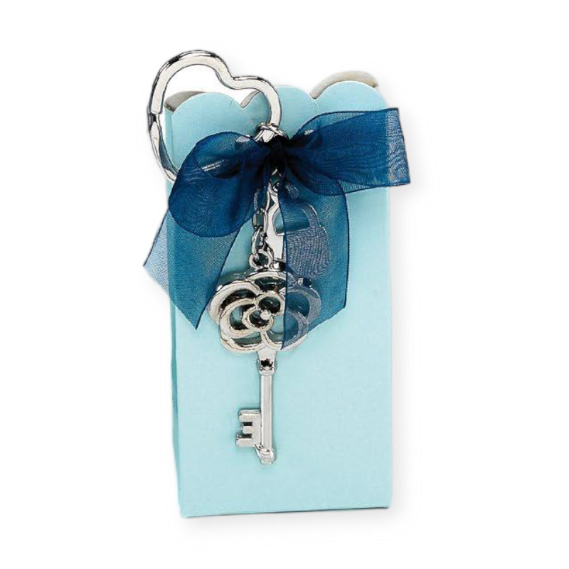 LLAVERO LLAVE CON CAJA TRES CARAMELOS CHOCOLATE