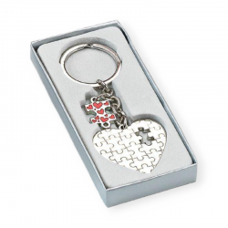 LLAVERO CORAZÓN PUZLE