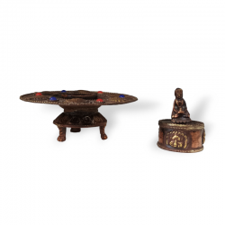 INCENSARIO COBRE BUDA 6 SOLES