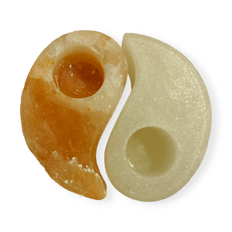 PORTAVELAS SAL DEL HIMALAYA YIN YANG