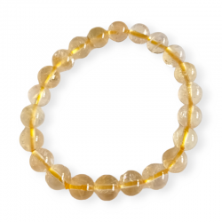 PULSERA CUARZO CITRINO 8MM.