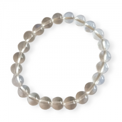 PULSERA CUARZO BLANCO 8MM.