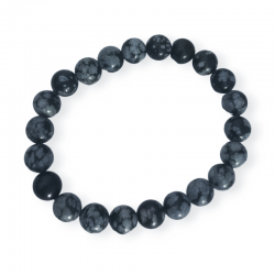 PULSERA OBSIDIANA NEVADA 8MM.