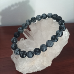 PULSERA OBSIDIANA NEVADA 8MM.