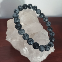 PULSERA OBSIDIANA NEVADA 8MM.