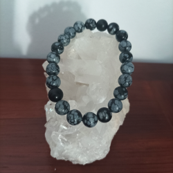 PULSERA OBSIDIANA NEVADA 8MM.