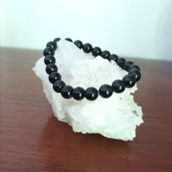 PULSERA TURMALINA NEGRA 8MM.