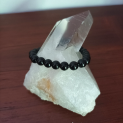 PULSERA TURMALINA NEGRA 8MM.