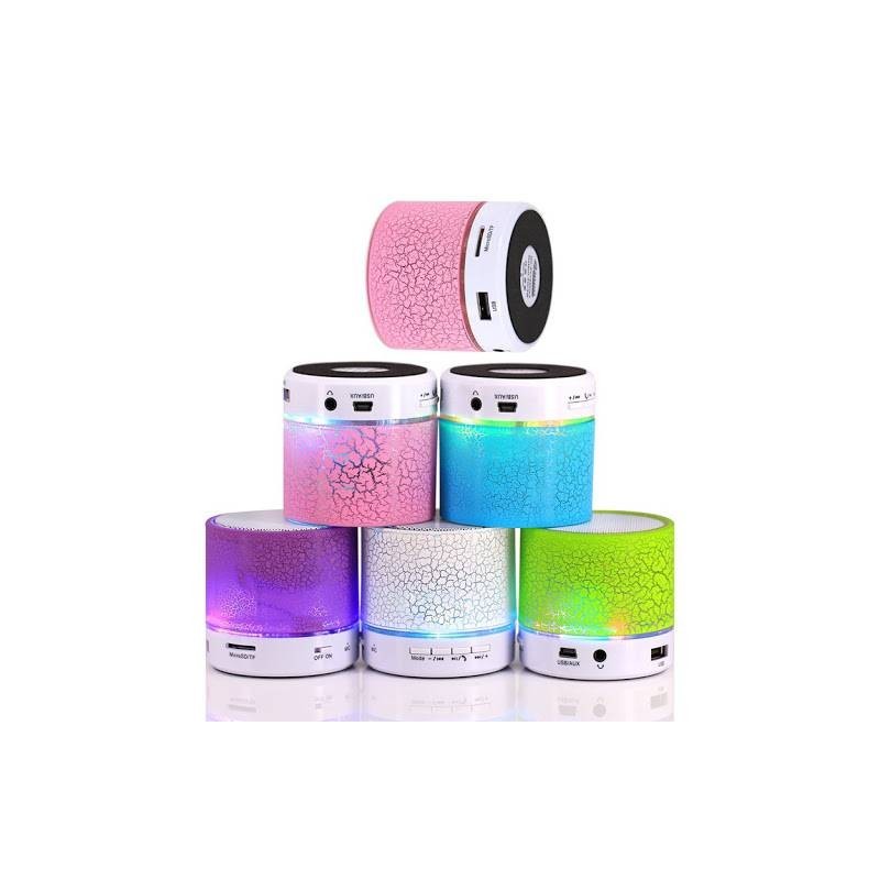 MINI ALTAVOZ BLUETOOTH CON LUZ LED+RADIO+USB