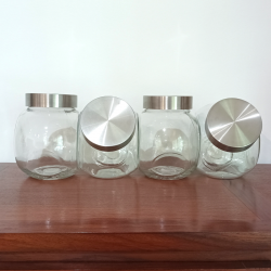 TARRO CRISTAL TAPA METAL