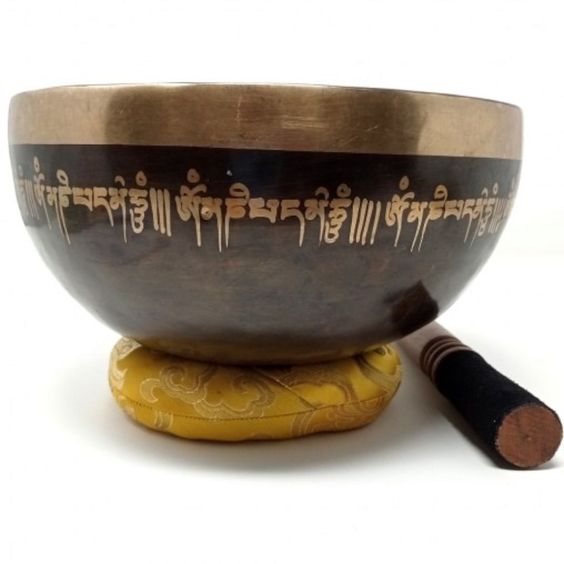 CUENCO OSCURO "ABHAYA MUDRA" 21CM.