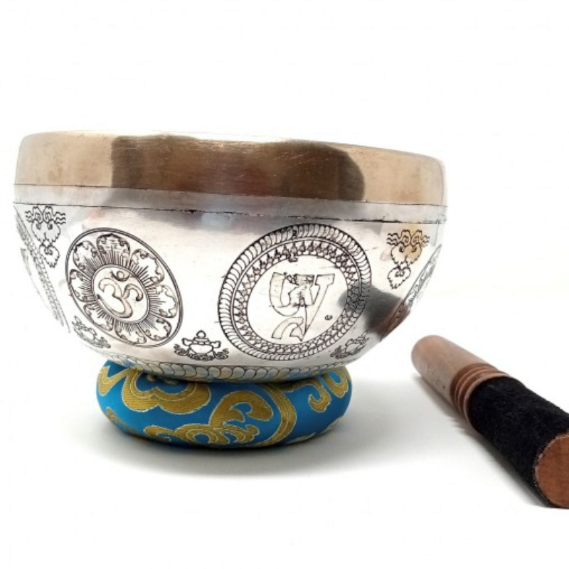 CUENCO PLATEADO "MANJUSHREE" 16CM.