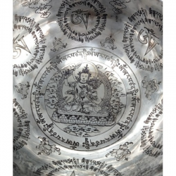 CUENCO PLATEADO "MANJUSHREE" 16CM.