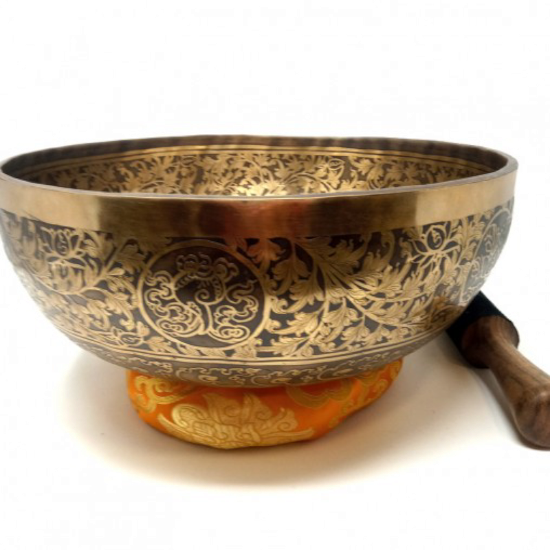 CUENCO 7 METALES "TARA BLANCA" GRABADO ESPECIAL