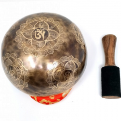 CUENCO "OM" OSCURO 24-25CM.