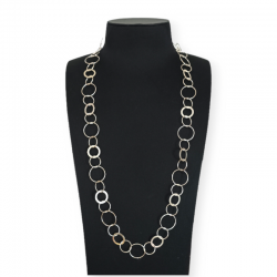 COLLAR LARGO AROS DE PLATA