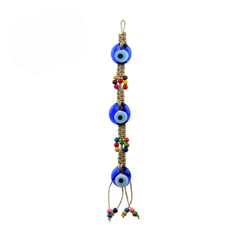 SARTA DE OJOS TURCOS CON MACRAMÉ DE CUERDA