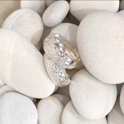 PENDIENTES DE PLATA AROS LABRADOS