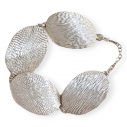 PULSERA DE PLATA ÓVALOS...