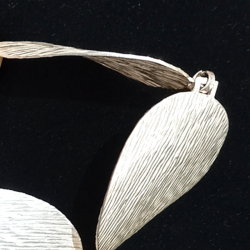 PULSERA DE PLATA ÓVALOS ESTRIADOS