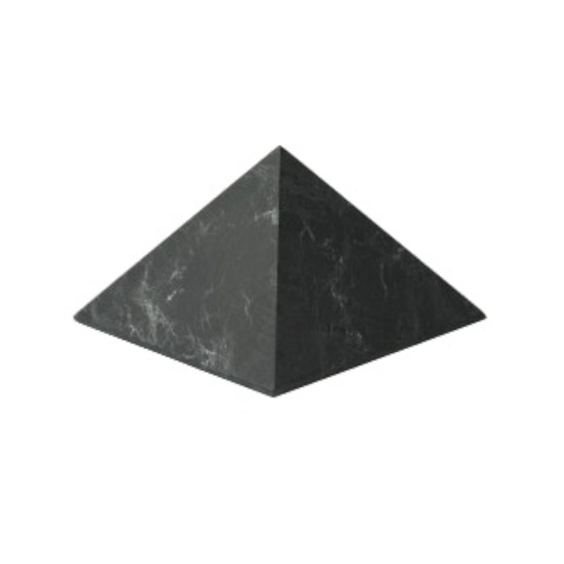 SHUNGITA PIRAMIDE SIN PULIR 8 X 8