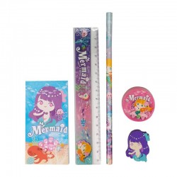 SET 5 PCS PAPELERÍA SIRENITA DE REGALO