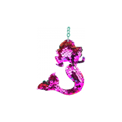 LLAVERO SILUETA SIRENA LENTEJUELAS
