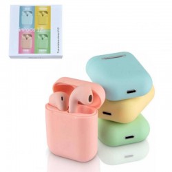 AURICULARES INPODS BLUETOOTH MACARON+CABLE+ESTUCHE