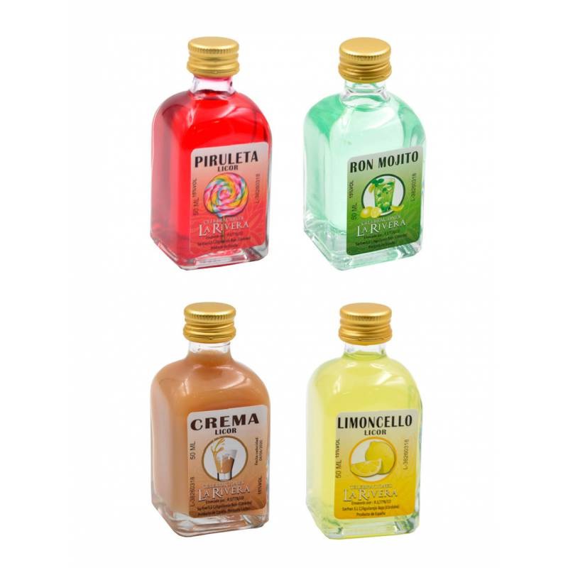 CAJA DE 24 LICORES ADONIS 50ML. SURTIDOS