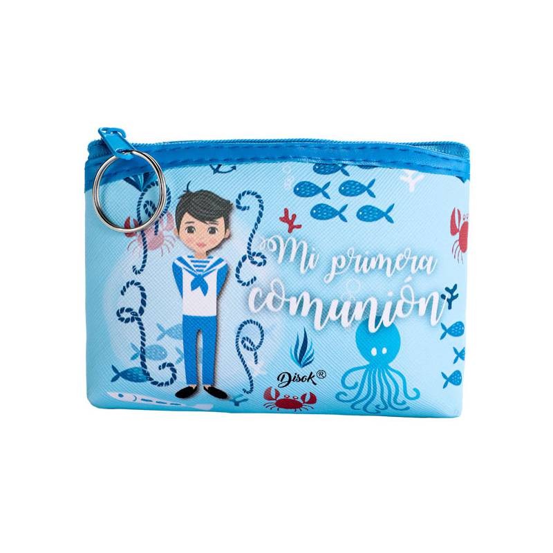 MONEDERO MI PRIMERA COMUNIÓN AZUL
