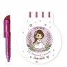 LIBRETA + BOLI MI PRIMERA COMUNIÓN EN BOLSITA ROSA